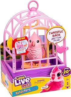 Little Live Pets My Really Real Bird & Cage – Rosie, Interaktives, realistisches Vögelchen, Ü…