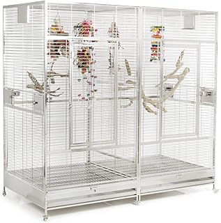 Montana Cages | Edelstahlkäfig | Arkansas II Edelstahlvoliere Papageienkäfig aus Edelstahl Käf…