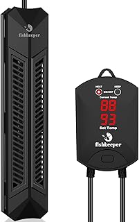 fishkeeper Aquarium Heizung, Intelligent Heizstab Aquarium, Tauchsieder mit Thermostat & Einstell…