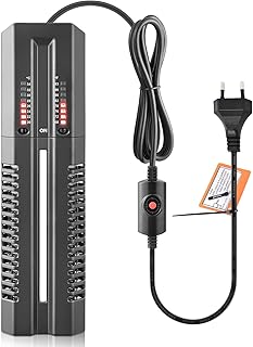 FEDOUR 600W Doppelrohr Aquarienheizer, Stabile Aquarium Heizstab mit Schutzkoffer, Einstellbarer …