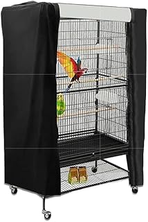 Waschbare Abdeckung, blickdicht, gute Nacht, atmungsaktiv, für Vogelkäfige mit verstellbaren Vo…