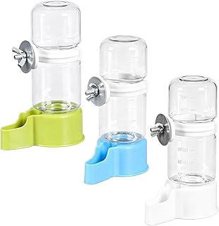 3PCS Vögel Wasserspender, Automatische Vogeltränke, Hygienischer Wasserbehälter Käfig für We…