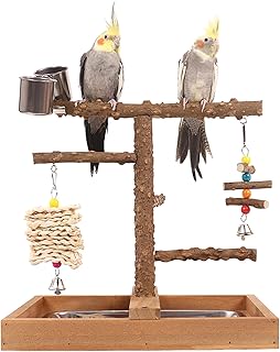 Vogelspielplatz Wellensittich Spielplatz Spielzeug, Großer Vogel Spielplatz mit Sitzstangen Hän…