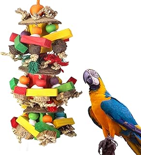 Papageienspielzeug Wellensittich Spielzeug und Zubehör, Kauspielzeug für Vogelkäfig Zubehör m…