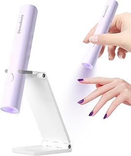 UV Lampe für Gelnägel, Mini U V LED Lampe für Nägel Wiederaufladbar mit Ständer Tragbare Kle…