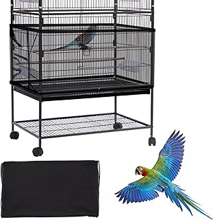 Mngren Extra groß Vogelkäfig Abdeckung, Universal Vogelkäfig Samenfänger, Einstellbar Papagei…