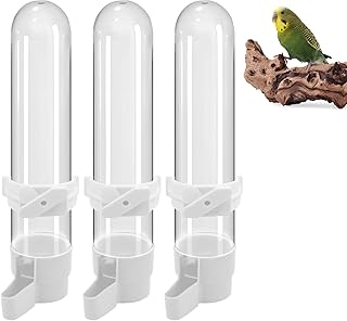 3 Stück Automatischer Wellensittich Futterspender für Vogeltränke Käfig,Vögel Feeder Drinker…
