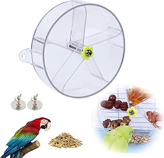 Papageienspielzeug, Acryl Wellensittich, Drehbarer Vogelkauspiel, Futtersuchezubehör, hängendes…