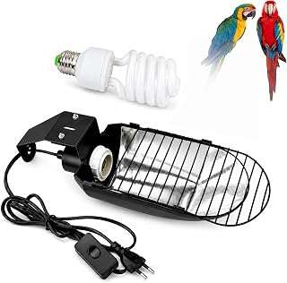 UVB 2.4 Vogellampe Set 23W für Papageien Reptilien Vogel [Energieklasse G] – Schnell zu installi…