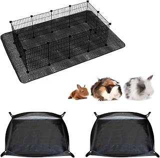120x100cm 2er Pack Meerschweinchen Unterlage für Gehege – wasserdichte Meerschweinchen Matte &…