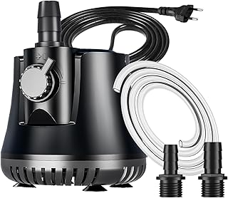Aquarium Pumpe 15W 800L/H Tauchpumpe Ultra-Leise Mini Teichpumpe Springbrunnenpumpe mit Einstellb…