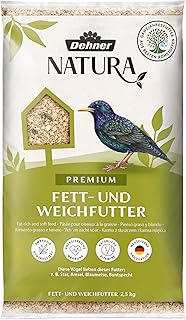 Dehner Natura Premium Wildvogelfutter, Fettfutter / Weichfutter, Ganzjahresfutter artgerecht / kr…