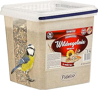 Fidelio Wildvogelfutter, Wildvogelmix, ganzjähriges Wildvogelfutter proteinreich / energiereich,…