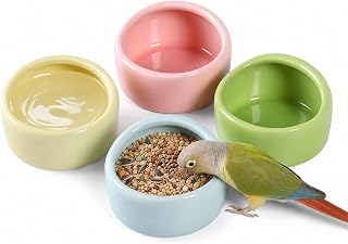 4 Stück Hamster Napf, Hamster Futternapf Keramik Meerschweinchen Napf Meerschweinchen Futternapf…