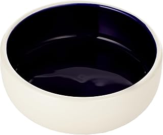 TRIXIE Napf, Keramik, 0,3 l/ø 13 cm, Creme/blau