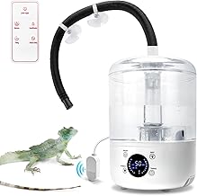 Toowell Reptilien Luftbefeuchter Nebler,4L Reptilien Nebler mit Feuchtigkeitssensor,Timer,3 einst…