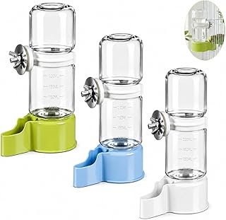 3PCS Vogeltränke Käfig, Vögel Wasserspender, Automatische Trinkflasche, Hygienischer Wasserbeh…