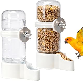 2 Stück Vögel Wasserspender, 140ml Automatische Vogeltränke Käfig für Wellensittich Wassersp…