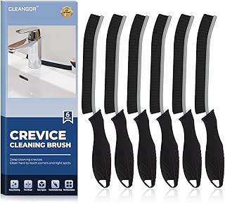 Cleangor 6er-Pack Fugenbürste, Hartborsten Ecken Reinigungsbürste | Fugenreinigungsbürste, Cre…