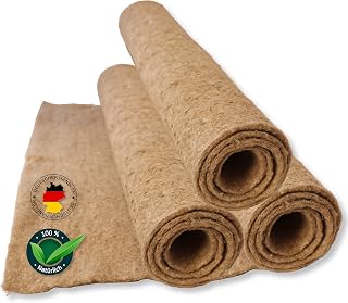 Tamay Nagermatten aus 100% Hanf, 100 x 50cm I Premium Nagerteppich als staubfreie Käfig Bodenbec…