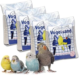 25 kg Vogelsand Naturweiss mit Kalk u. Anis (5 x 5 kg) hygienisch + keimfrei in Bester Qualität