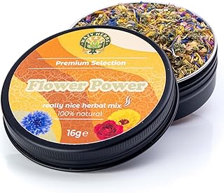 HAZY HERBS | Premium Selection | Kräutertee-Mischung „Flower Power“ – 100% natürlicher Kräuter…