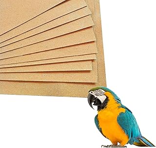 20 Stück Kiespapier für Vogelkäfig, 43 x 28 cm Vogelkäfig-Kies, Schleifpapier für Vögel, Ei…