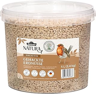 Dehner Natura Premium Wildvogelfutter, gehackte Erdnüsse schalenfrei, Ganzjahresfutter proteinre…
