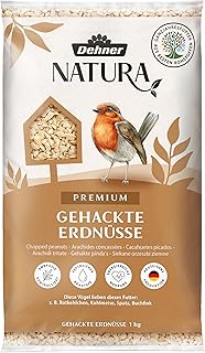 Dehner Natura Premium Wildvogelfutter, gehackte Erdnüsse schalenfrei, Ganzjahresfutter proteinre…