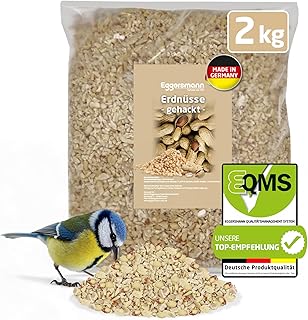Eggersmann volaris Gehackte Erdnüsse Vogelfutter 2kg – Vogelfutter Erdnüsse für Wildvögel E…