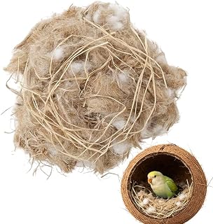 30g Natur Nistmaterial für Wildvögel, weicher als Alpaka Wolle für Vögel, optimales Nistmater…