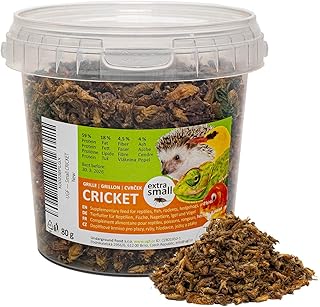 UGF – Getrocknete Kleine Grille – 80g im 500 Milliliter Eimer, Grillen Insekten, Vogelfutter Wild…
