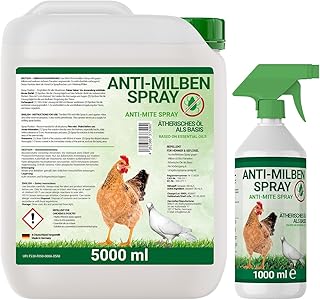 6000ml Milbenspray für Geflügel wie Hühner & Vögel – Sofort & Langfristig gegen Parasiten, be…