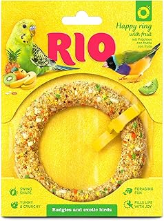 RIO Happy Ring für Wellensittiche und exotische Vögel | 80 g | Ergänzungsfuttermittel Snack | …