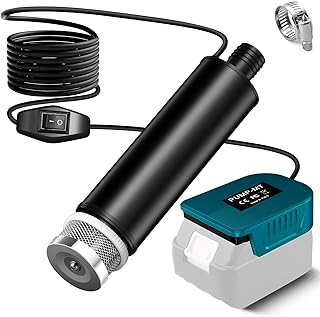 Wasserpumpe für Makita 18V Akku, 500GPH Tauchpumpe Schmutzwasserpumpe Saugpumpe Absaugpumpe Flac…