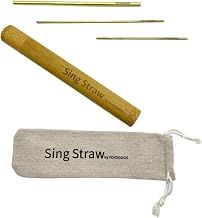 Sing-Strohhalm für Stimmtraining und Heilhilfewerkzeug, Gesangshalm-Stimmtrainer Metalltherapie-…