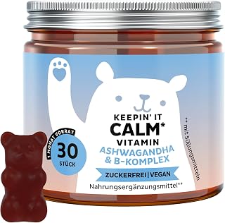 Bears with Benefits – Gummibärchen Ashwagandha – Stress, Energie – 30 Stück | Keepin‘ It Calm V…
