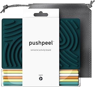 Pushpeel Sensorisches Aktivitätsbrett: Silikon-Spielzeug zur Beruhigung, Stress, Angst, ADHS und…