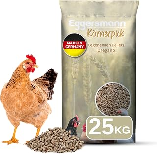 Eggersmann Körnerpick 25 kg Legehennen Pellets Oregano | GVO frei – Hühner Futter – Premium Hü…