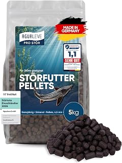 PRO STÖR Störfutter Pellets 8 L (ca. 5,0 kg) – ganzjährig | sinkende Pellets 4,5 mm | für S…