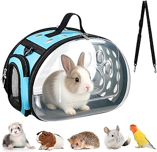 Transportbox Kaninchen & Kleintiere, Katzentransportbox Faltbar, Kleintier Transportbox Tragetasc…