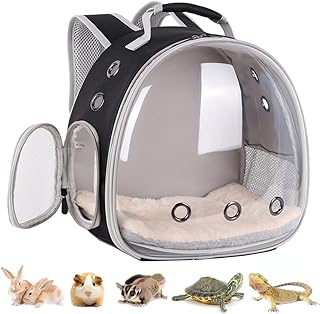 Kleintiertransporter Tragbare kleine Tier Rucksack Reise atmungsaktive Haustier Trägertasche Kä…