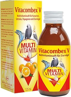 Quiko Vitacombex V 125ml – Multivitaminsaft für Ziervögel | Multivitaminsaft für Ziervögel