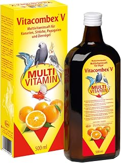 Quiko Vitacombex V 500ml – Multivitaminsaft für Ziervögel | Multivitaminsaft für Ziervögel