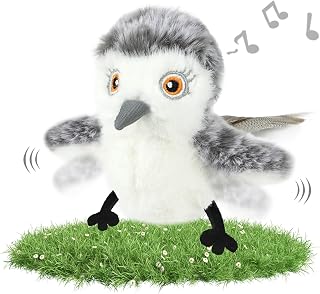 Nepfaivy Interaktives Katzenspielzeug Vogel Elektrisch mit Katzenminze | Automatisches Katzenspie…