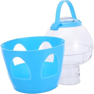 Sosoport Tauben Wasserspender PVC 2l Hänge Wasserflasche Vogeltränke für Papageien Tauben Voge…