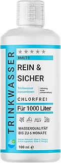 1x 100ml Trinkwasseraufbereitung Konservierung für 1000 Liter verhindert Keime – Rein & Sicher…