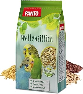 PANTO Wellensittichfutter mit Pluramin 2,5 kg – Saatenmischung mit Jod | Artgerechte Saatenmisc…