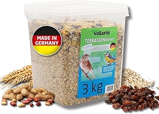 Eggersmann volaris TerrassenMix 3 kg | Schalenloses Wildvogelfutter, Körnermischung für eine ga…
