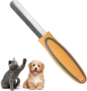 Edelstahl Krallenfeile, 1 Stuck 16,5cm Nagel-Schleifstein für Haustiere, Nagelfeile zur Entfernu…